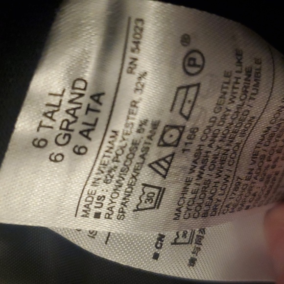 OLD NAVY Women's Size 6 Tall *NWT* Black Dress Slacks/Work Pants - Picture 5 of 7